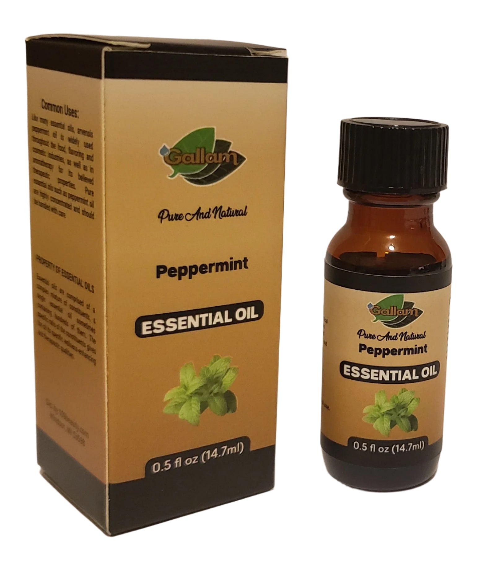 Gallam Peppermint Essential Oil Oil 0.5 fl oz